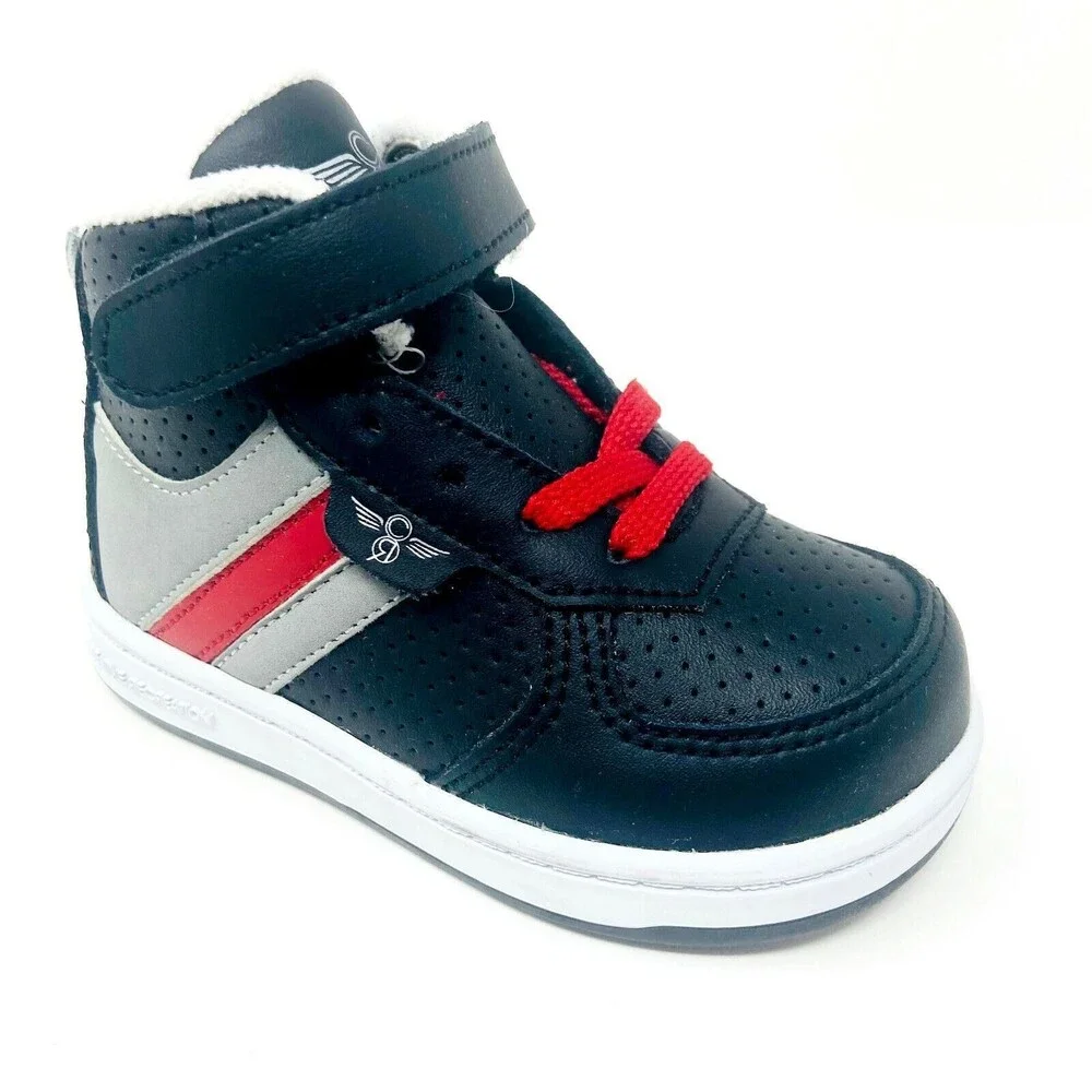Creative Recreation Dicoco Black Red Grey Toddler Size 5 Sneakers